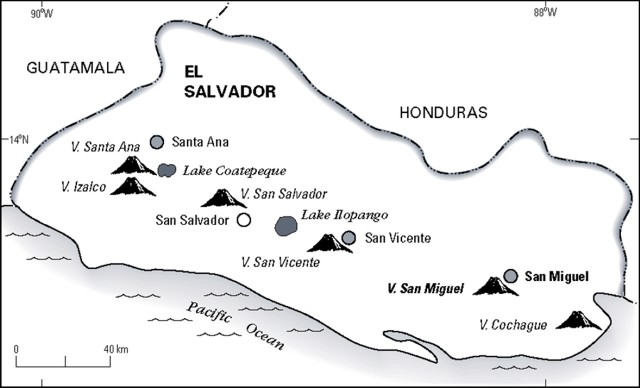 Mapa De San Miguel El Salvador 8173