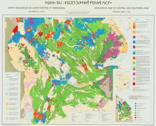 Map of Central & S Afar, Geol Map (Ethiopia & FTAI)