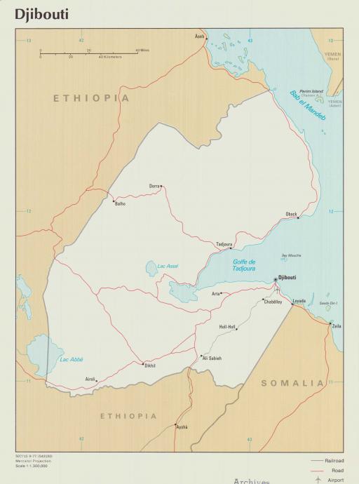 Map of Djibouti