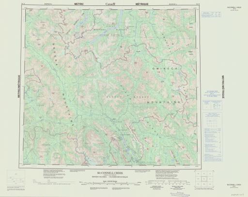 Map of McConnell Creek, British Columbia