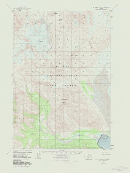 Map of Mt Katmai (A-4)