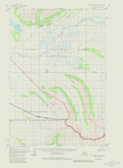 Map of Mt Katmai (A-6)