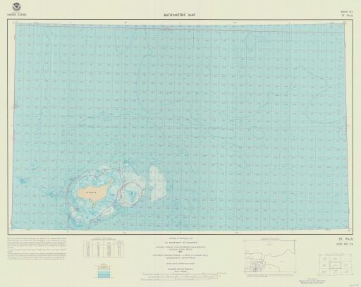 Map of St. Paul, Bering Sea