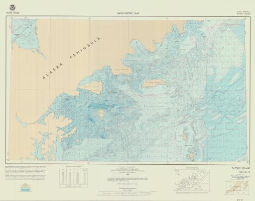 Map of Sutwik Island, AK Peninsula