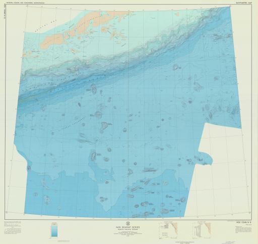 Map of N Pacific Ocean, NOS Seamount Series