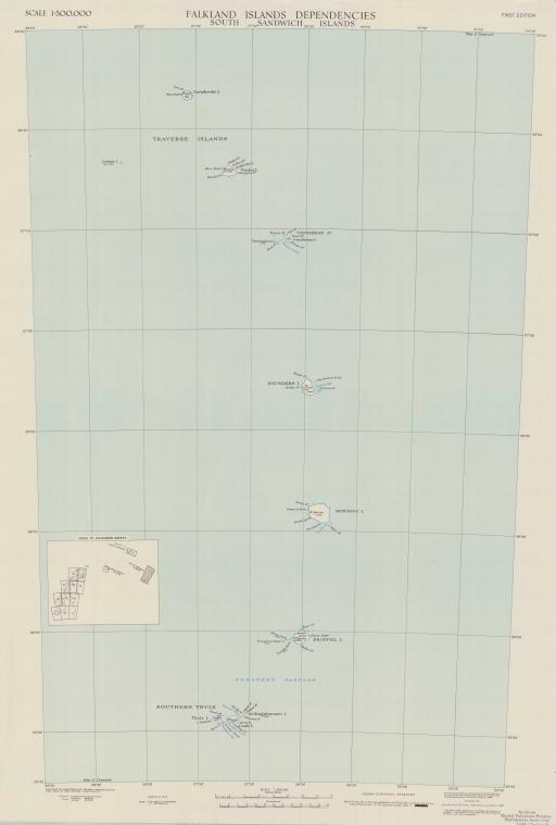 Map of South Sandwich Islands