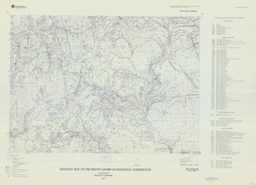 Map of Mt Adams, Geol Map of