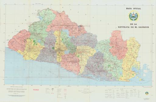 Map of Mapa Oficial de La Republica de El Salvador