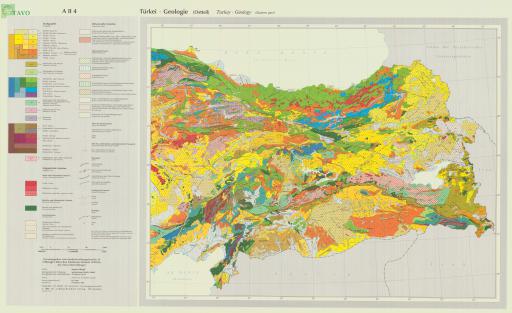 Map of Geologic Map of Turkey (Eastern Sheet)