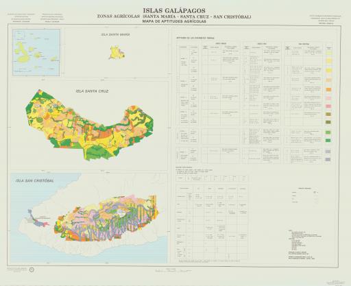 Map of Aptitudes Agric, Santa Maria/Santa Cruz/Cristobal