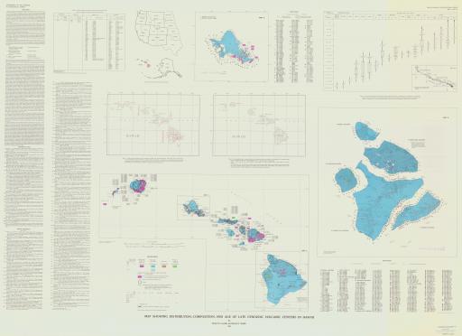 Map of Map Showing Distribution, Composition, and Age of Late Cenozoic Volcanic Craters in Hawaii