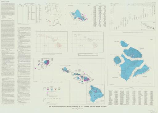 Map of HI-Map of Dist, Comp & Age of Late CZ Volc Centers