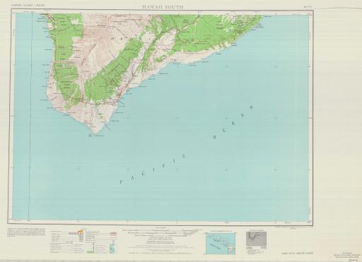Map of Hawaii South