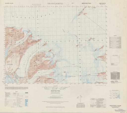 Map of Oraefajokull (Austur-Skaftafellssysla)