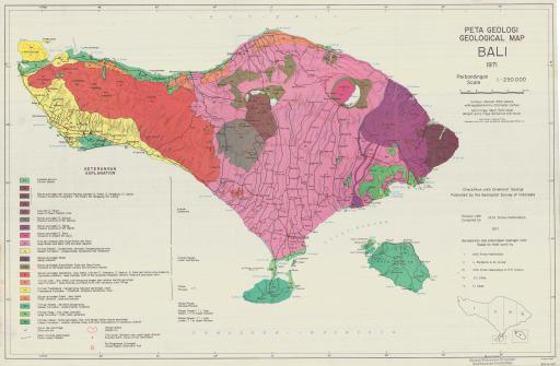 Map of Geological Map Bali
