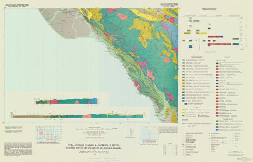 Map of Geologic Map the Tapaktuan Quadrangle, Sumatra