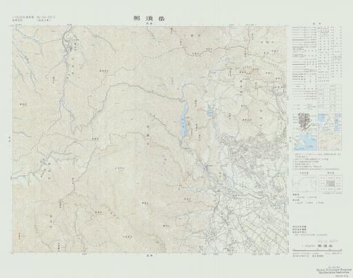 Map of Nasu-dake