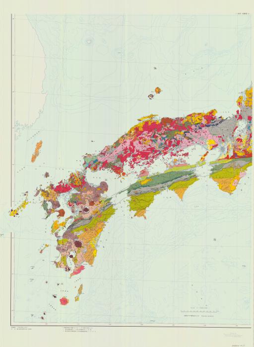 Map of Geological Map of Japan