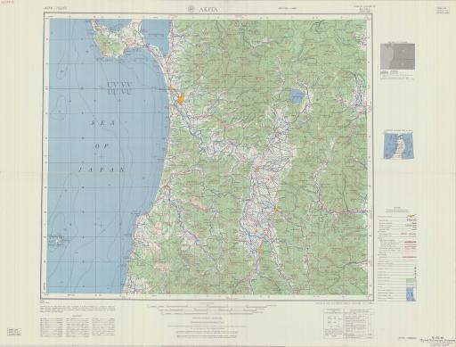 Map of Akita