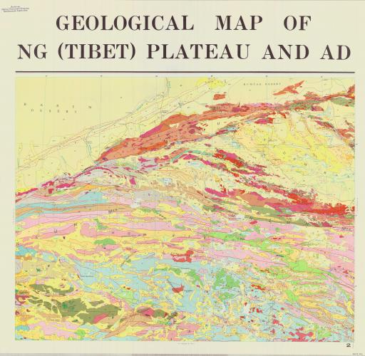 Map of (2) Geol Map of Qinghai-Xizang Plateau & Adj Areas