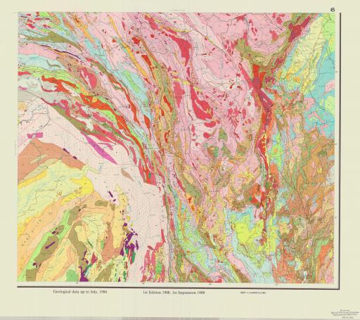 Map of (6) Geol Map of Qinghai-Xizang Plateau & Adj Areas