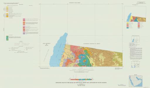 Map of Geologic Map of the Haql Quadrangle, Sheet 29A, Kingdom of Saudi Arabia