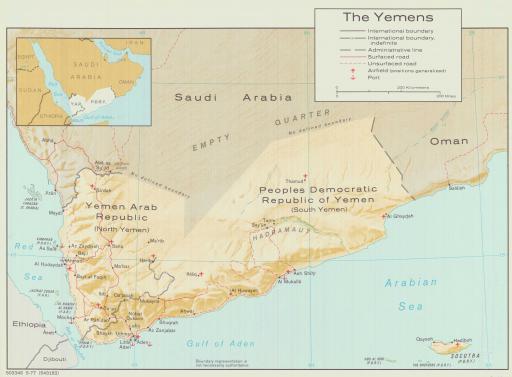 Map of Yemens
