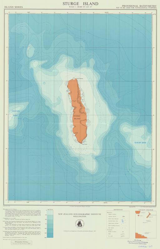 Map of Sturge Island