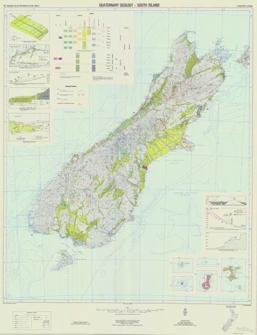 Map of Quaternary Geology-South Island