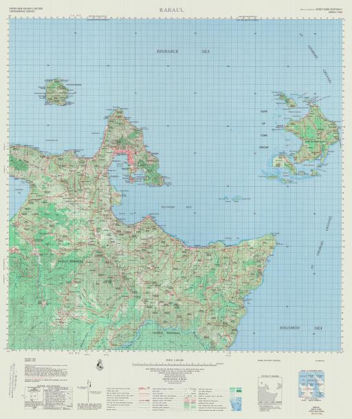Map of Rabaul