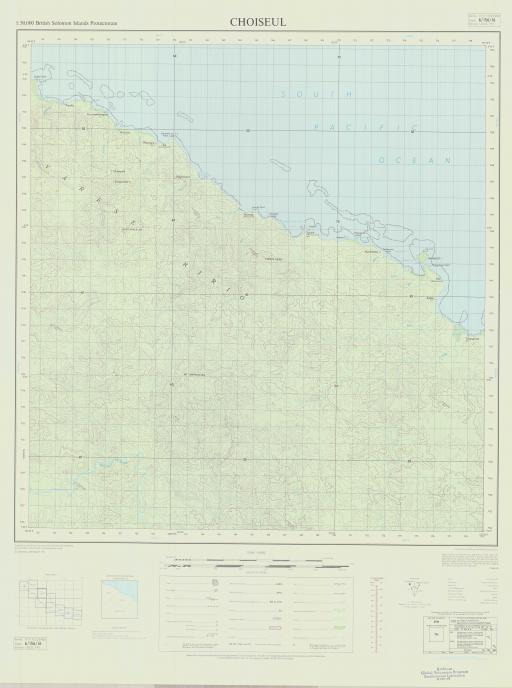 Map of Choiseul