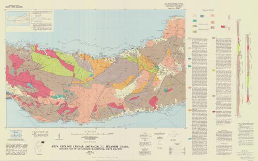Map of Geologic Map of Kotamobagu Quadrangle, N Sulawesi