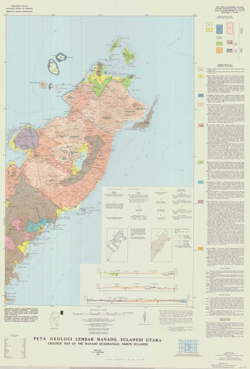 Map of Geologic Map of the Manado Quadrangle, North Sulawesi