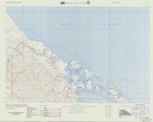 Map of Bocas del Toro