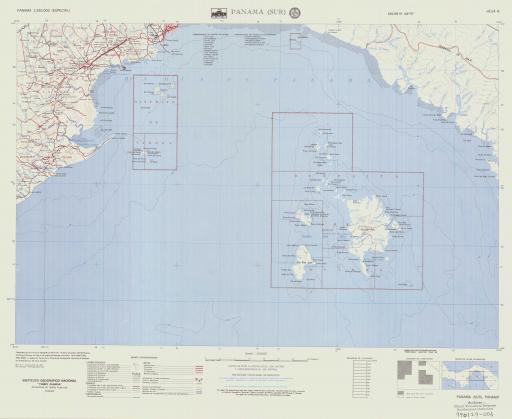 Map of Panama (Sur)
