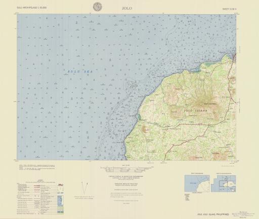Map of Jolo, Sulu Archipelago