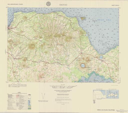 Map of Danag, Jolo Island