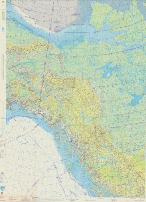 Map of Jet Navigation Chart AK/ Canada